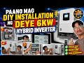 Kung may pera ka ito na kunin mo Solar set up Deye 6kw hybrid inverter hari ng hybrid inverter