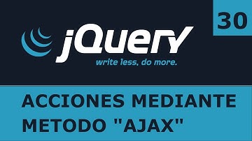 Tutorial jQuery 30: Peticiones con el método 