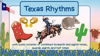 Full Texas Rhythms Rodeo| Echo Rhythm play along Ti-tika sixteenth and eighth note combination News