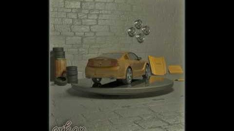 3ds max 2010  ford mustang car video...........