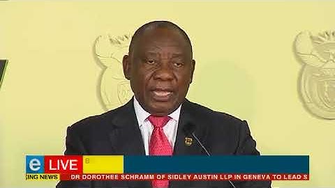 President Cyril Ramaphosa announces his cabinet