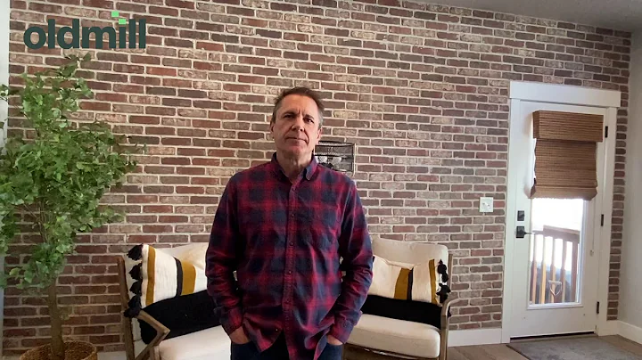 Thin Brick Accent Wall using Brickwebb | Old Mill Brick