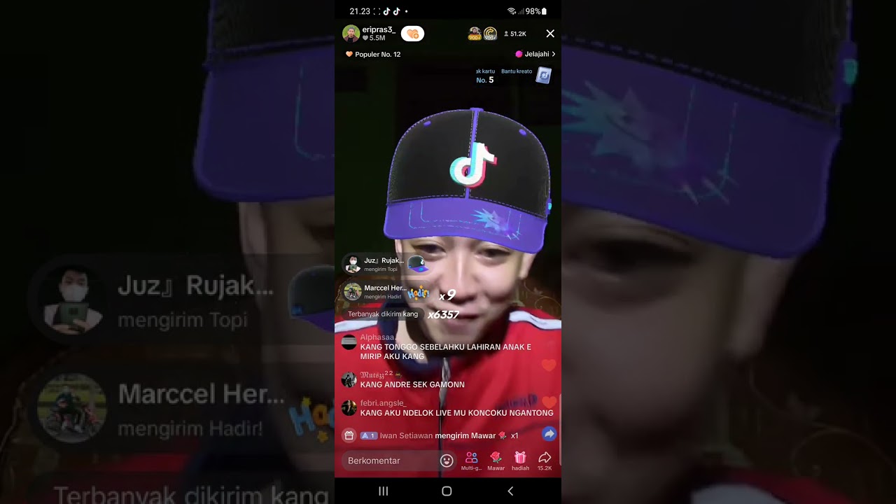 eripras live lucu tiktok