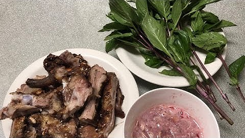 #Heorừng hấp xã giả cầy || heo rừng nướng mè chấm mắm tôm