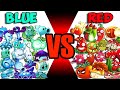 Team BLUE vs RED - Which Plant Team 's Best? - PvZ 2 Plant Vs Plant
