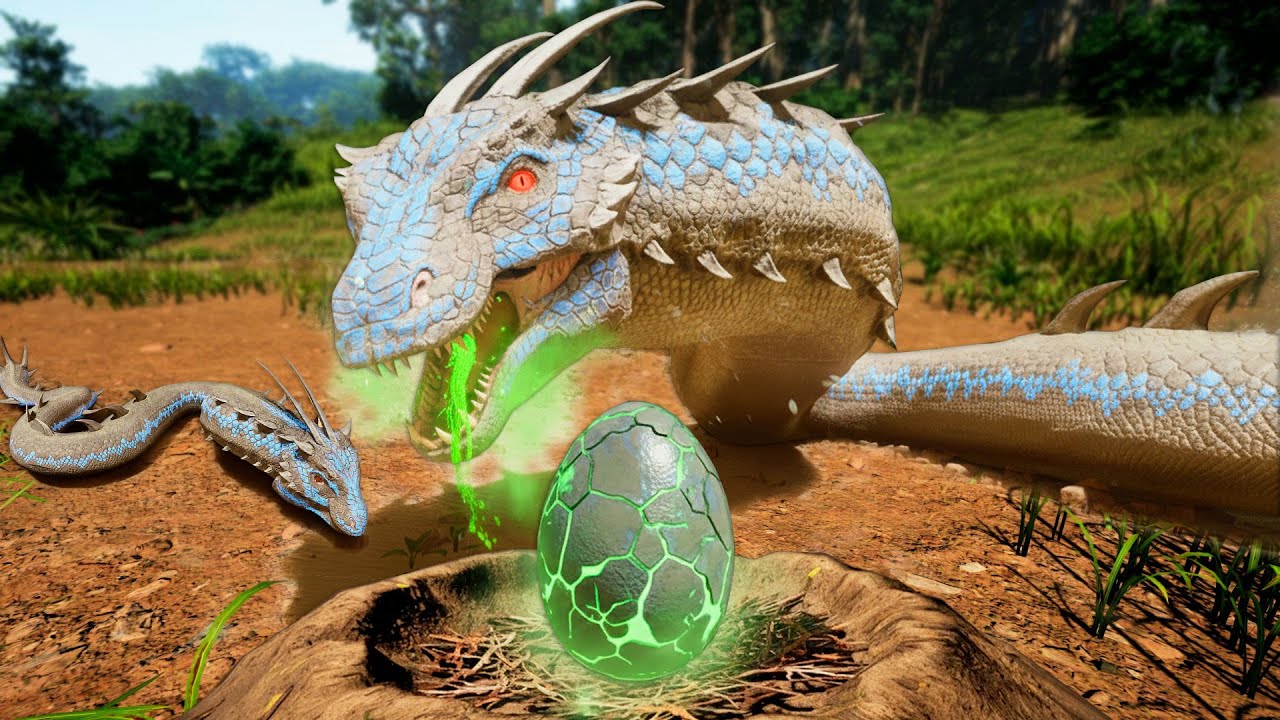 SAINDO DO OVO! NINGUÉM ME PARA! Serpente Dragão Tóxico Albino Derruba Mega Rex!🤍