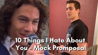 10 Things I Hate About You Mock 'Promposal' - channeling my inner Heath Ledger