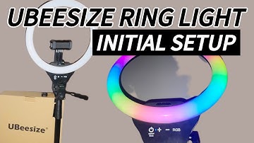 UBeesize 12" Ring Light w/Tripod | Initial Setup and Features | Entry Level Tripod/Light #ubeesize