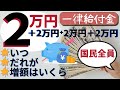 【一律給付金】国民全員に2万円+〇〇円の発表と詳細!6月14日最新情報