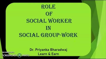 Role of Group-worker in Social Group-work #groupwork #BSW #MSW #UGC-NET
