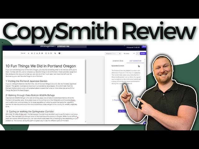 Copysmith AI Review: Full Demo and Tutorial