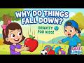 Why Do Things Fall Down? 🍎 Gravity for Kids | Learn Science with Lexi and Lingo | Cartoon #Shorts