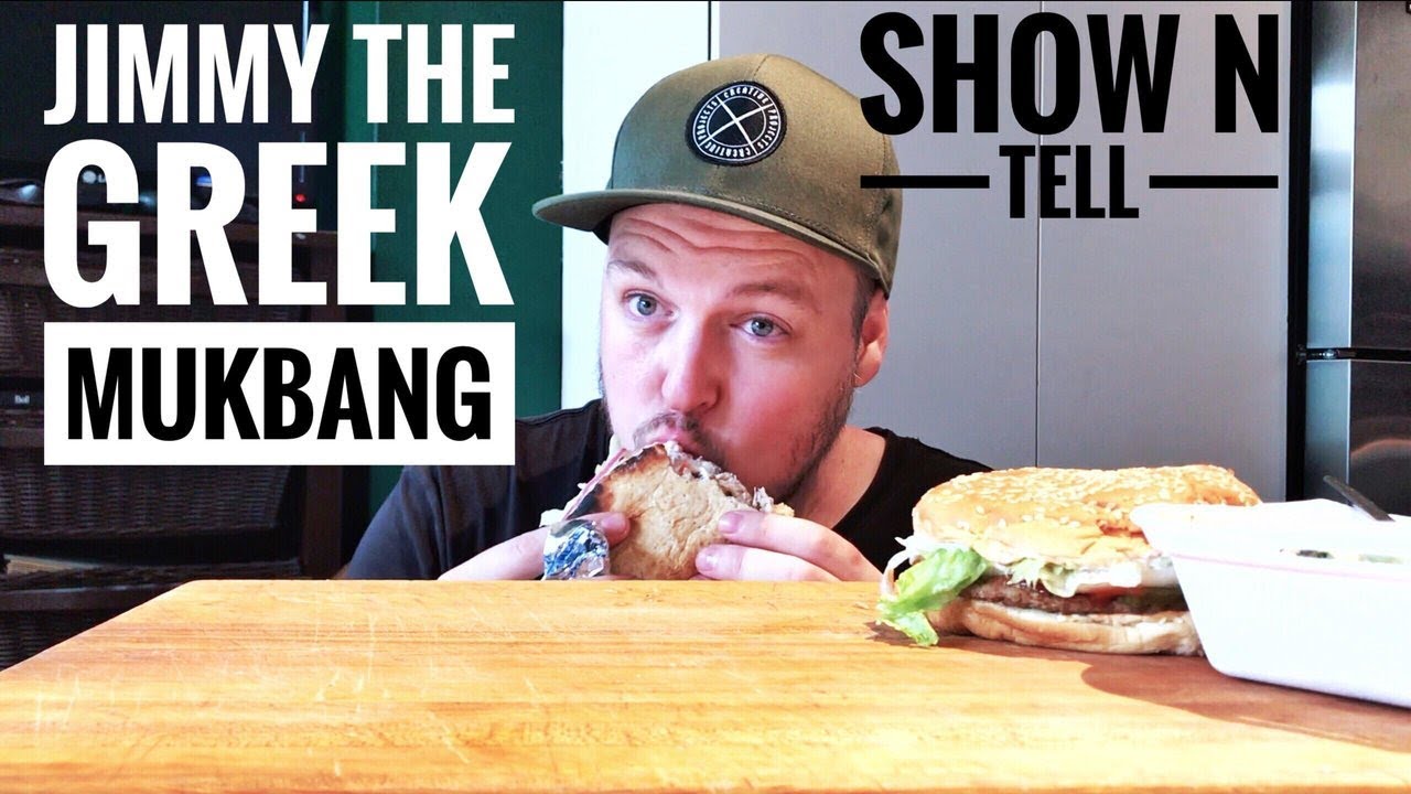 ГРЕЧЕСКИЙ КУРИНЫЙ ГИРОС В ПИТЕ И ВОППЕР МУКБАНГ - ПОКАЖИ И РАССКАЖИ