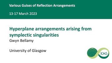 Hyperplane arrangements arising from symplectic singularities, Gwyn Bellamy, 16/03/2023