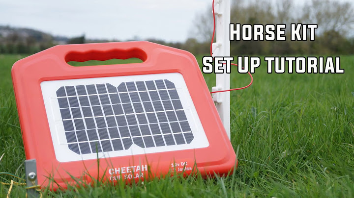 How to Setup a Solar strip grazing energiser (Cheetah Solar Cub)