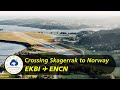 VFR über den Skagerrak nach Norwegen | Billund (EKBI) ✈︎ Kristiansand (ENCN) | inkl. Flugfunk