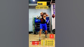 Hook speed and power. Power punch training. Power punch. Boxing training.