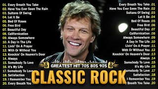 Best Classic Rock Songs 70s 80s 90s 🔥 The Best Classic Rock 🔥 Guns N Roses, Aerosmith, Bon Jovi