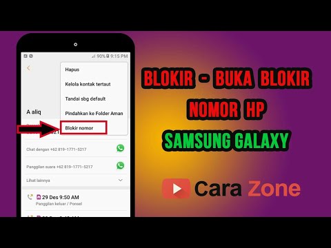 Cara Memblokir Buka Blokir No Hp samsung galaxy tanpa aplikasi