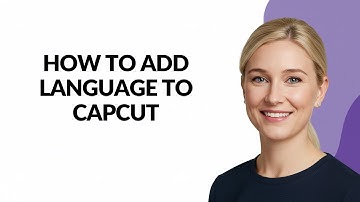 HOW TO ADD LANGUAGE TO CAPCUT - Julia