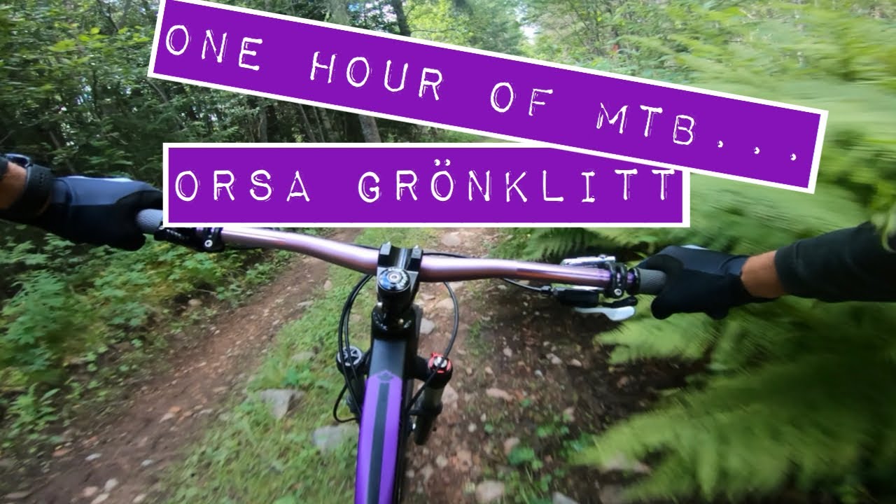 One hour of mtb riding in Orsa Grönklitt Sweden