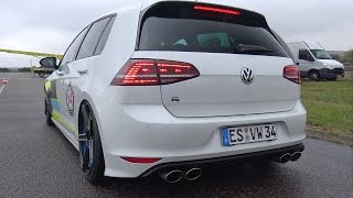 VW GOLF 7 R TTE525R Turbocharger - REVS & DRAG RACING!