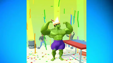 Muscle Rush Max Level Gameplay Android, iOS Mobile Games Walkthrough Run Noob Hulk
