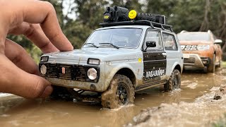 Mini Lada Niva 1:18 Scale | Solido | Off-roading with Dacia Duster | Diecast Model Unboxing