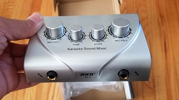 Karaoke Microphone Sound Mixer with echo - Unboxing and testing