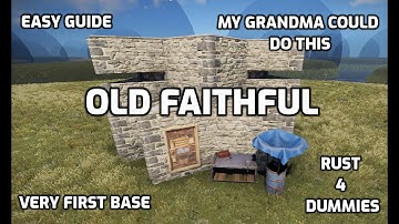 First Base Step By Step Rust Ps4 Xbox Ps5 Building Guide Rust Tips And Tricks 2021 Rust Console Base