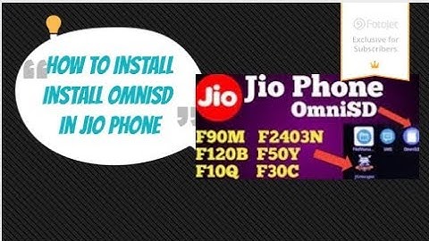 To Install Omnisd In jio phone (part-3)