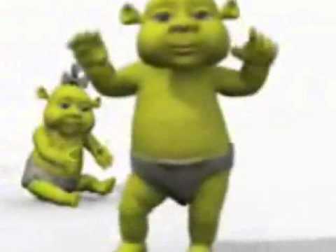 Shrek dançando ao som de grande família_哔哩哔哩_bilibili