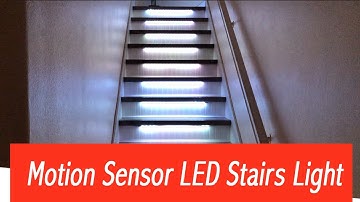 LED Stair Lights Demo - Arduino controlled Motion Activated
