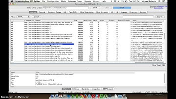 Screaming Frog SEO Spider -- Level and SERP Snippet