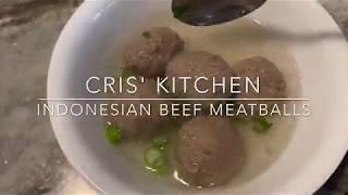 How to make Indonesian beef meatballs (resep bakso sapi kenal gurih)