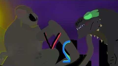 Zilla jr vs cloverfield monster (sticknodes animation) godzilla the series vs cloverfield 2009