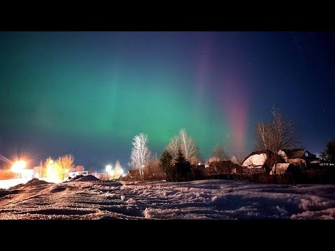 Северное сияние увидели жители Подмосковья и Ленобласти