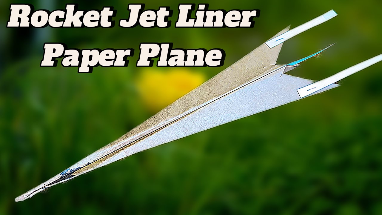 How To Make A Jet Liner Origami Paper Airplane That Fly Very Far Away ...