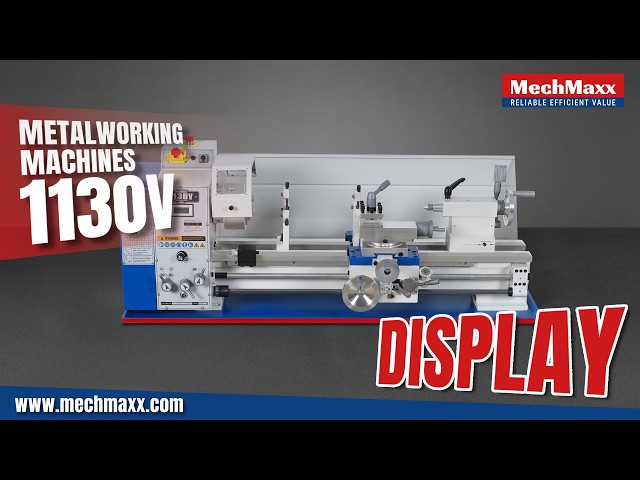 Demonstration of MechMaxx Metal Lathe Machine 11'' x 30'' High
