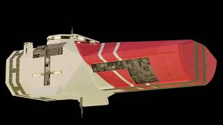 Blender Add-on: Hard Surface Detailer spaceship demo