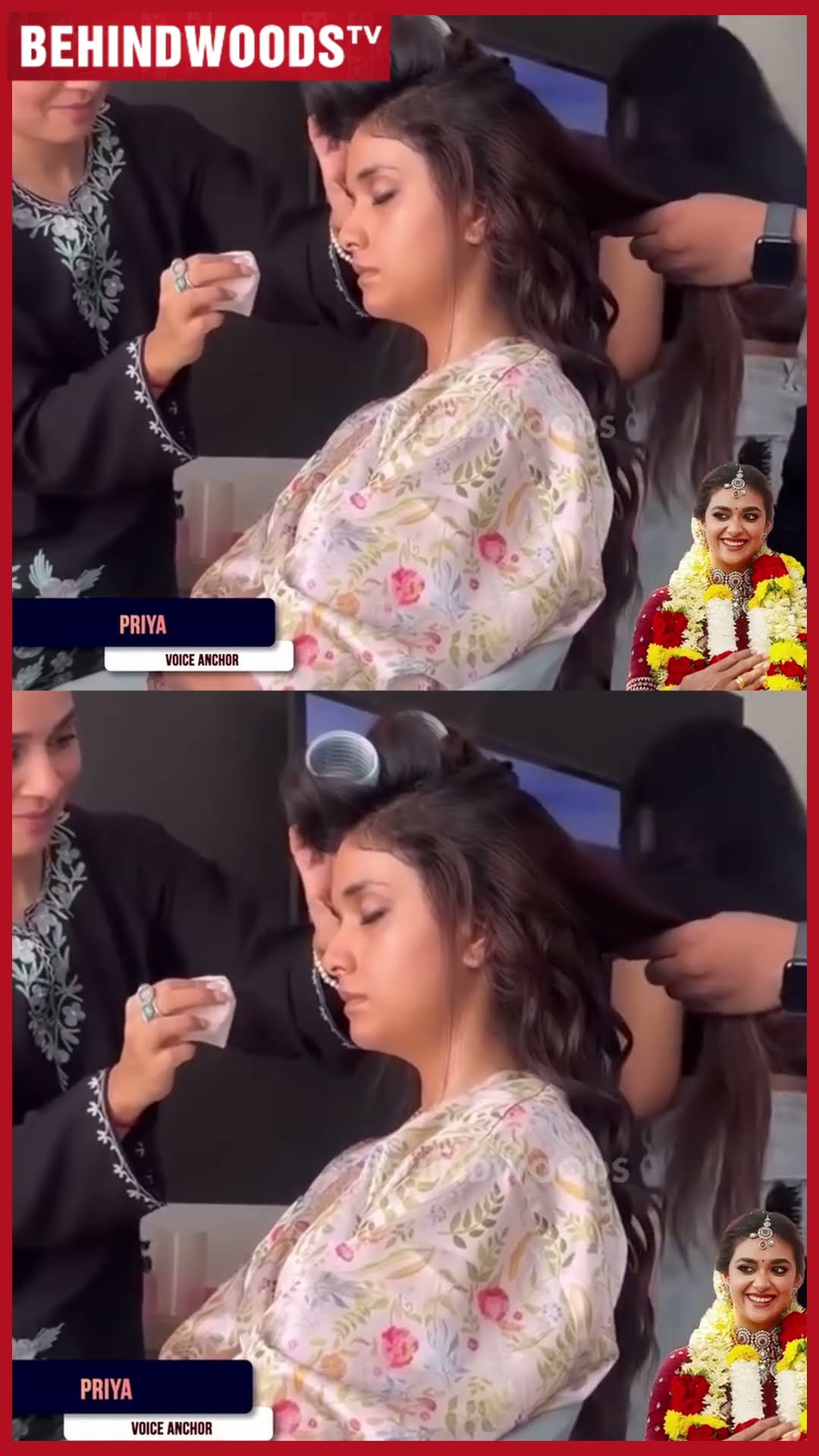 Keerthy Suresh ? 'கல்யாண பொண்ணு இப்படியா தூங்குறது..' ? Cute Makeup Video