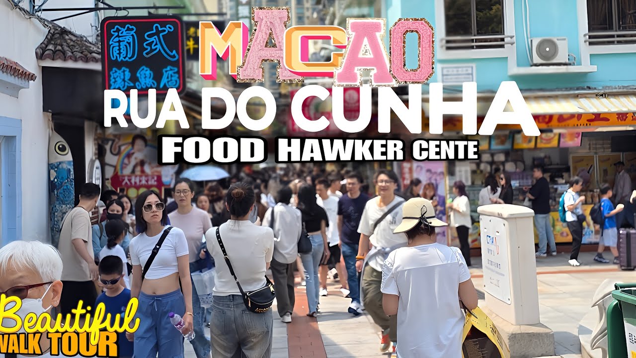 📍Macau City Best Hawker Center | Vila Da Taipa & Food Center Tour 🍲