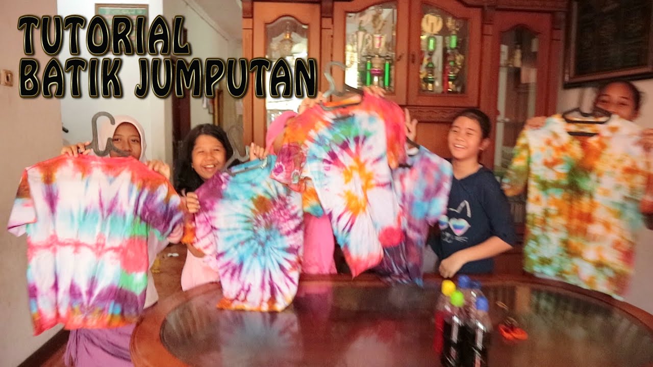  Cara Membuat Batik Jumputan  I Kaos Batik  Jumputan  I How To 