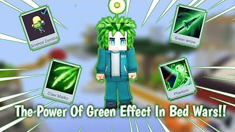 Squid Game skin + Green Effect in bed wars 😱 [Blockman Go: Blockymods]