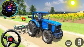 Real Tractor Farming Simulator 2025 _ Tractor Driving Water Transport _Gamepaly Android screenshot 3