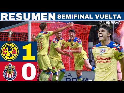 América 1-0 Chivas, Águilas finalistas / semifinal vuelta