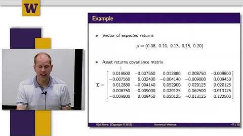Quantitative Finance || 08 W8 7  Maximum Expected Returns Optimization 26 01
