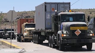 American Military Convoy Truck spotting & many other vehicles seen in Arizona, Trucks USA