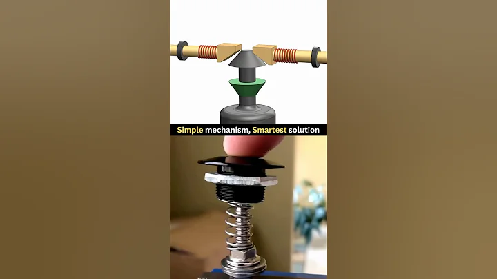 Push Button Spring Latch ✅ Simple Design but very useful mechanism ❤️😍 #cad #3ddesign #mechanical