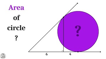 Area of Circle | Circle in between two Tangent Lines problem | Advanced math problems | Mathematics